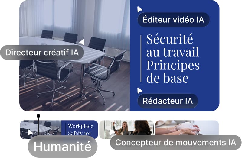 Collection d'images montrant différents plans de stock